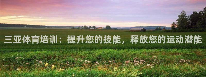 富联娱乐代理怎么做的：三亚体育培训：提升您的技能，释