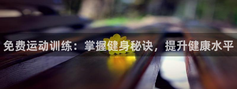 富联娱乐玩法机制：免费运动训练：掌握健身秘诀，提升健康水平