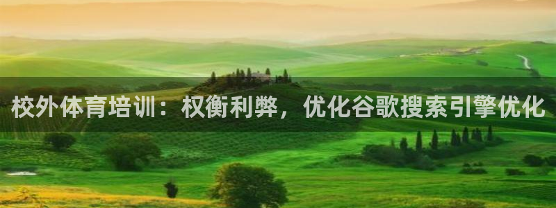 富联平台加认 58.53.4I：校外体育培训：权衡利