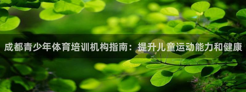 富联官网代理系列：成都青少年体育培训机构指南：提升儿