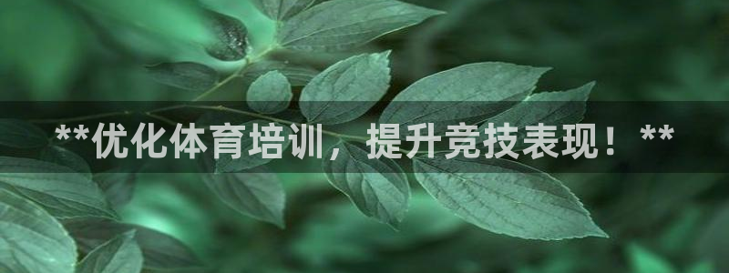 富联平台官网登录入口：**优化体育培训，提升竞技表现