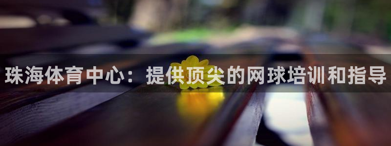 富联平台开户流程：珠海体育中心：提供顶尖的网球培训和